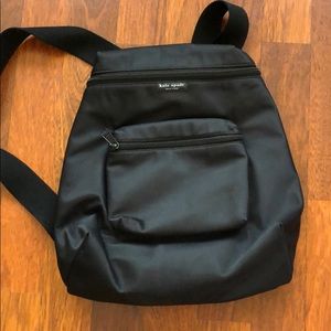 Black Kate Spade Mini Nylon Backpack
